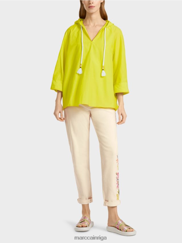 apģērbs viegla limeade VRBHXD938 Marc Cain neformāla blūze ar elegantu zīdu