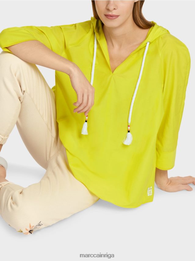 apģērbs viegla limeade VRBHXD938 Marc Cain neformāla blūze ar elegantu zīdu