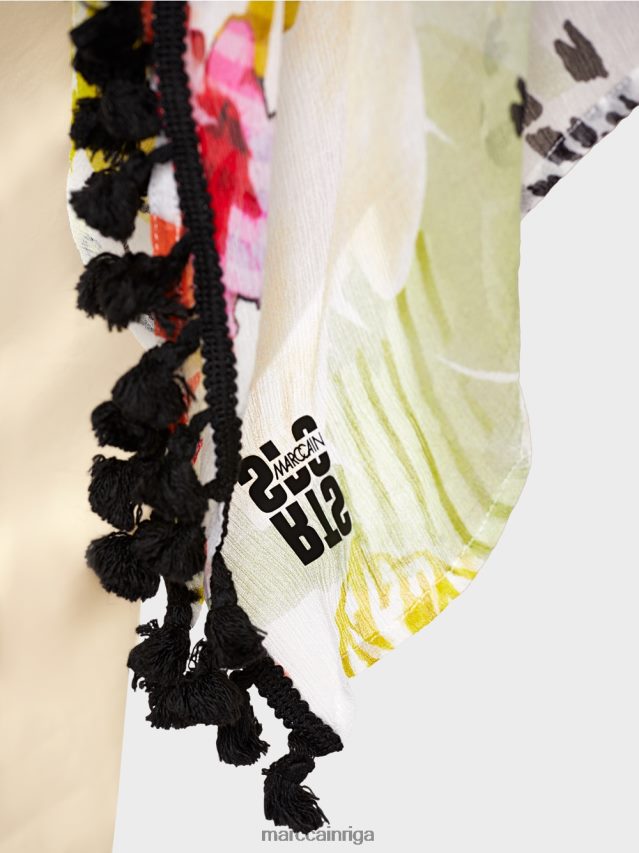 apģērbs viegla limeade VRBHXD941 Marc Cain blūze ar pomponiem