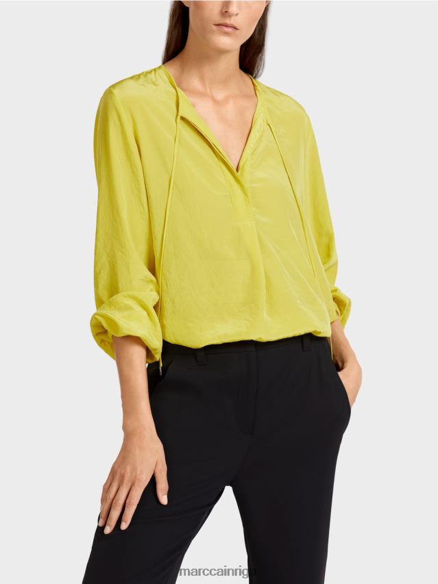 apģērbs zaļais sērs VRBHXD988 Marc Cain viegls blūzes stila tops