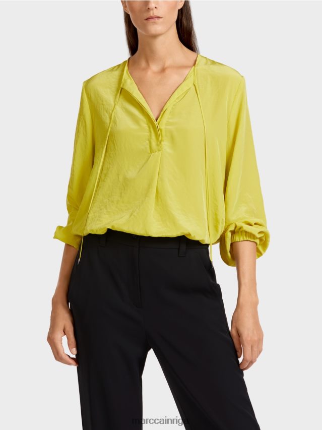 apģērbs zaļais sērs VRBHXD988 Marc Cain viegls blūzes stila tops