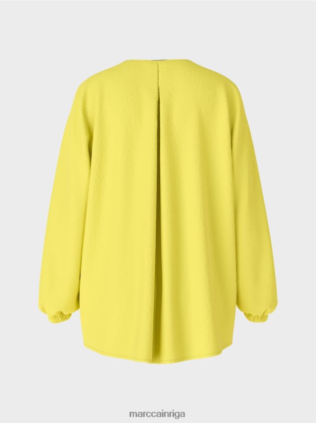 apģērbs zaļais sērs VRBHXD988 Marc Cain viegls blūzes stila tops