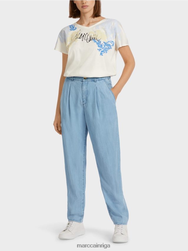 apģērbs Baby Blue VRBHXD805 Marc Cain "pārdomājiet kopā" ​​džinsus