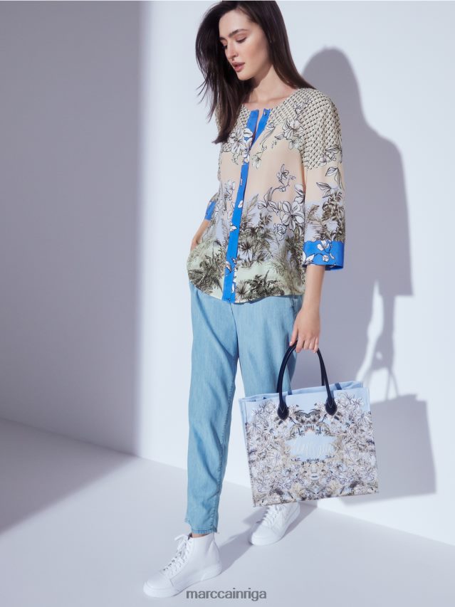 apģērbs Baby Blue VRBHXD805 Marc Cain \"pārdomājiet kopā\" ​​džinsus