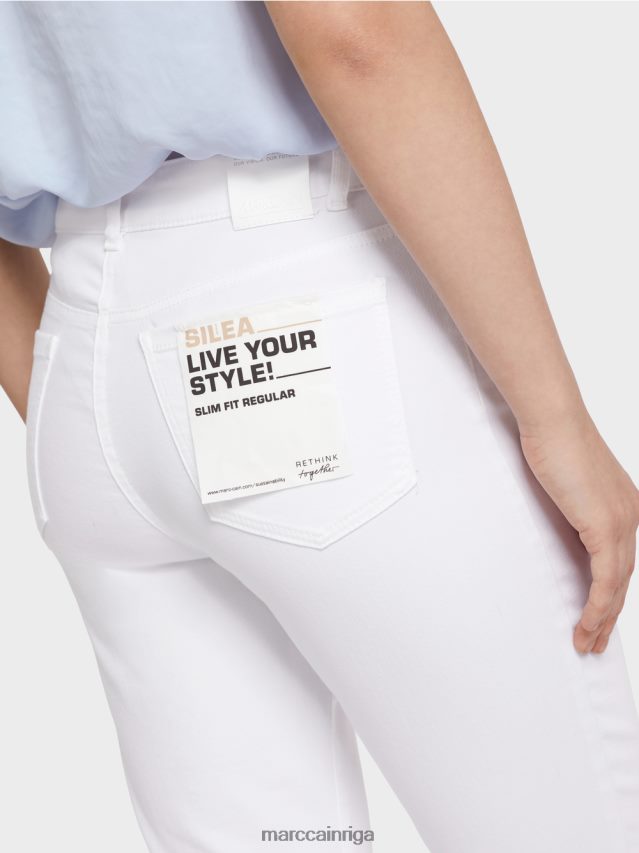 apģērbs balts VRBHXD798 Marc Cain silea \"pārdomāt kopā\" ​​džinsi