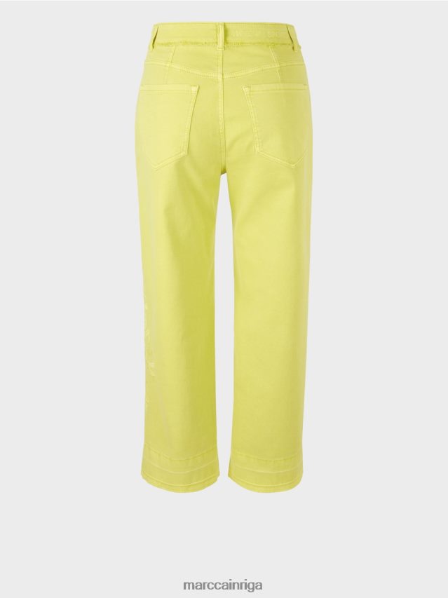 apģērbs citrona piliens VRBHXD793 Marc Cain izšūti \"rethink together\" džinsi