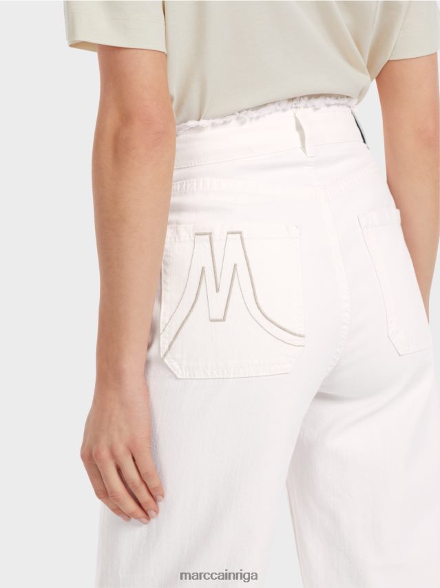 apģērbs gandrīz balts VRBHXD753 Marc Cain wuhai džinsi \"pārdomājiet kopā\".