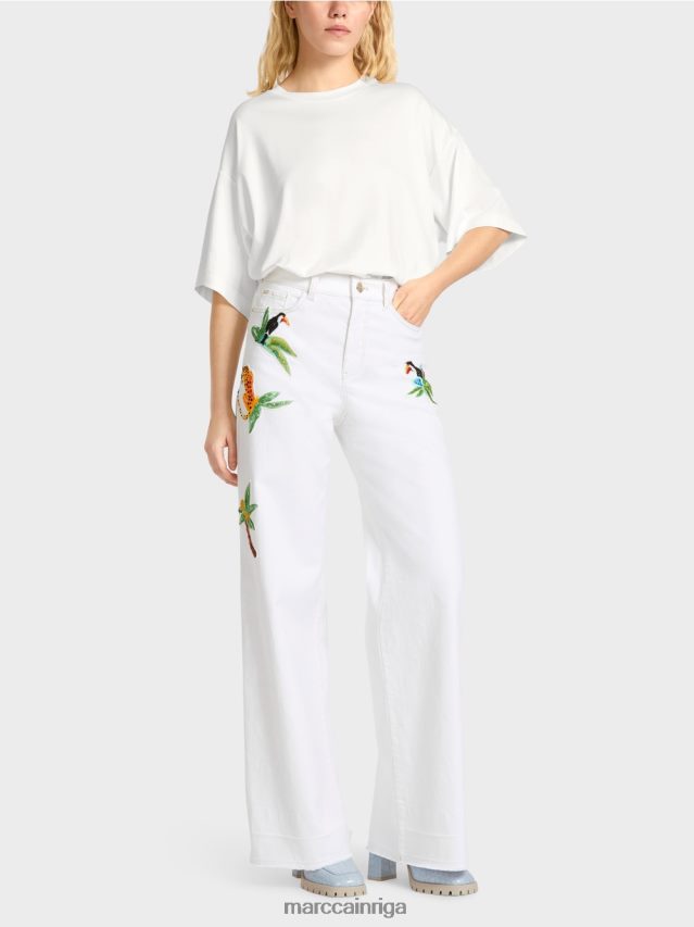 apģērbs gandrīz balts VRBHXD800 Marc Cain warri "rethink together" džinsi