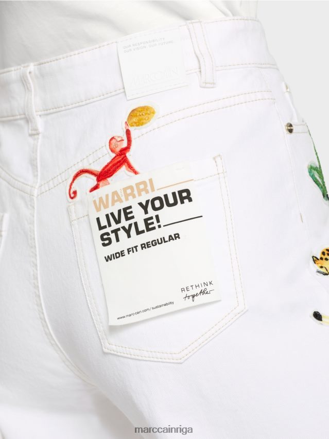 apģērbs gandrīz balts VRBHXD800 Marc Cain warri \"rethink together\" džinsi
