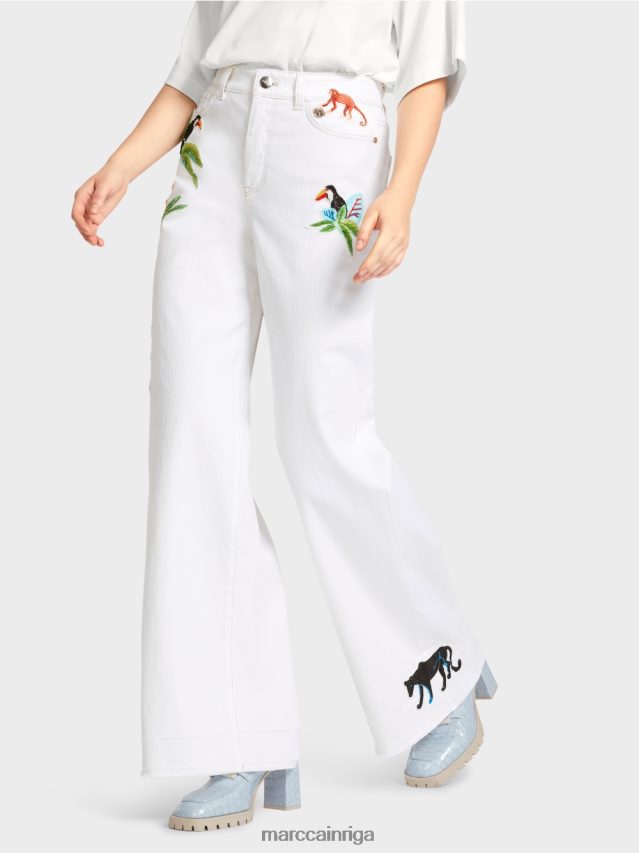 apģērbs gandrīz balts VRBHXD800 Marc Cain warri \"rethink together\" džinsi
