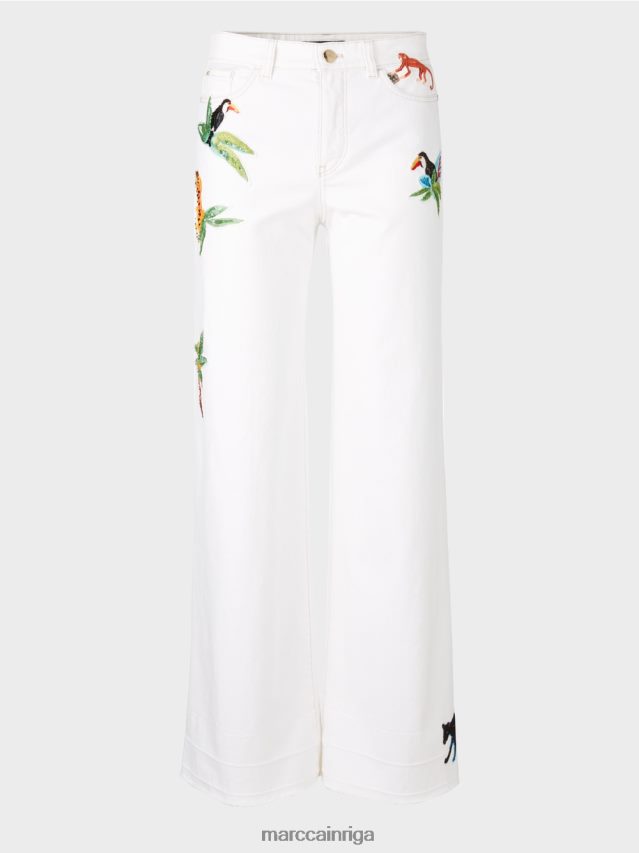 apģērbs gandrīz balts VRBHXD800 Marc Cain warri \"rethink together\" džinsi