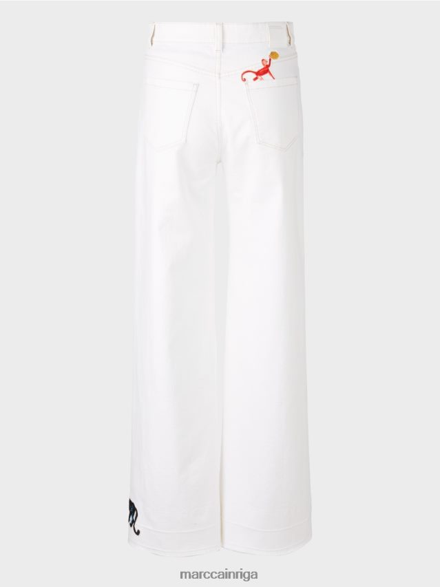 apģērbs gandrīz balts VRBHXD800 Marc Cain warri \"rethink together\" džinsi