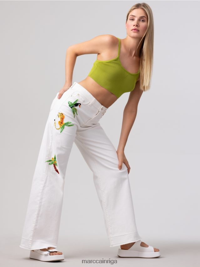 apģērbs gandrīz balts VRBHXD800 Marc Cain warri \"rethink together\" džinsi