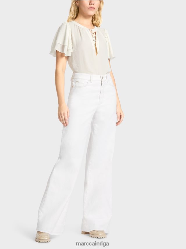 apģērbs gandrīz balts VRBHXD802 Marc Cain warri "rethink together" džinsi