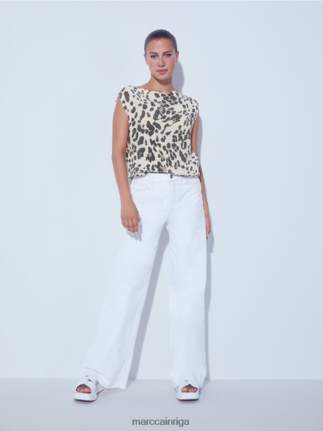 apģērbs gandrīz balts VRBHXD802 Marc Cain warri \"rethink together\" džinsi