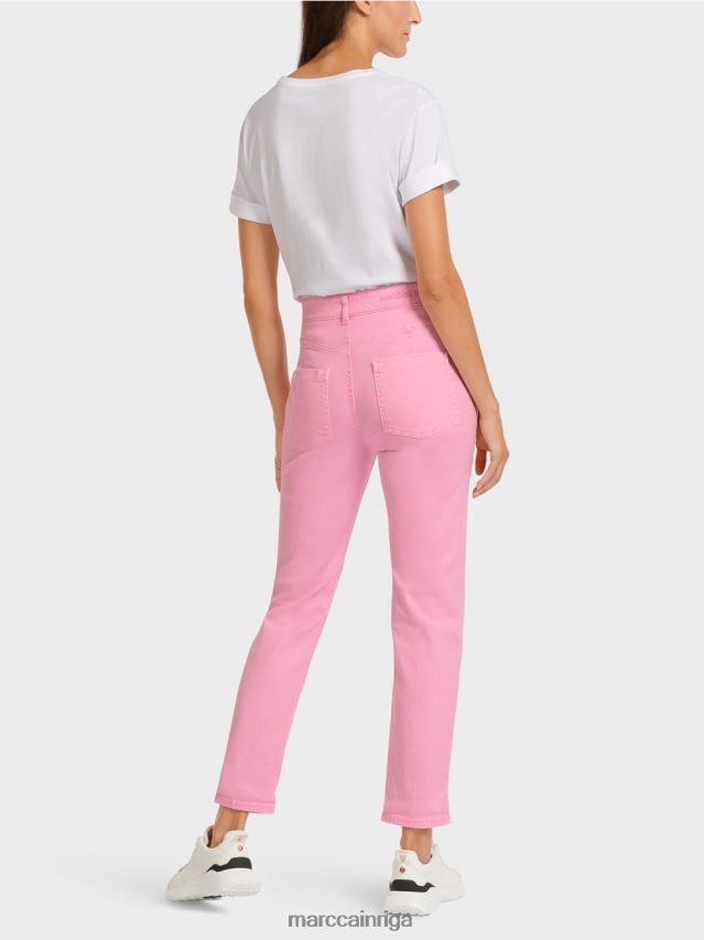 apģērbs grezni rozā VRBHXD804 Marc Cain \"pārdomājiet kopā\" ​​džinsus