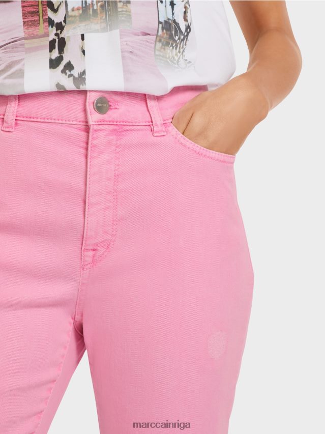 apģērbs grezni rozā VRBHXD804 Marc Cain \"pārdomājiet kopā\" ​​džinsus