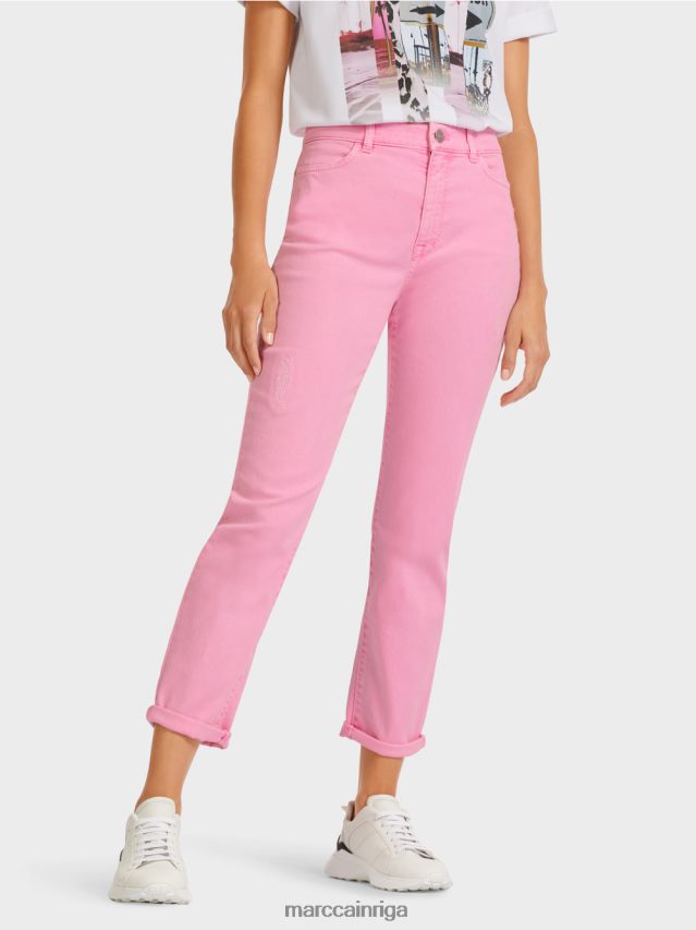 apģērbs grezni rozā VRBHXD804 Marc Cain \"pārdomājiet kopā\" ​​džinsus