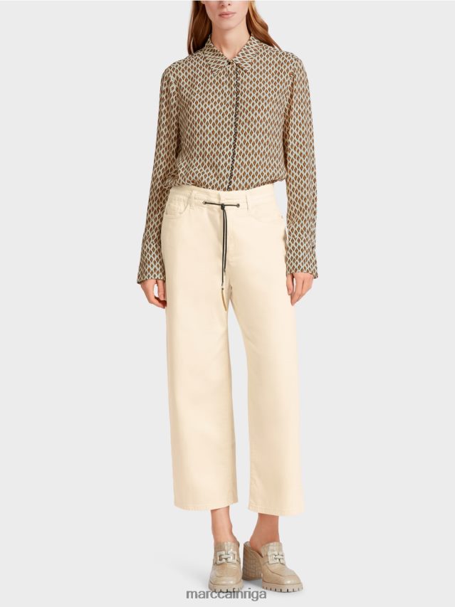 apģērbs krēms VRBHXD792 Marc Cain "pārdomājiet kopā" ​​piecu kabatu džinsus