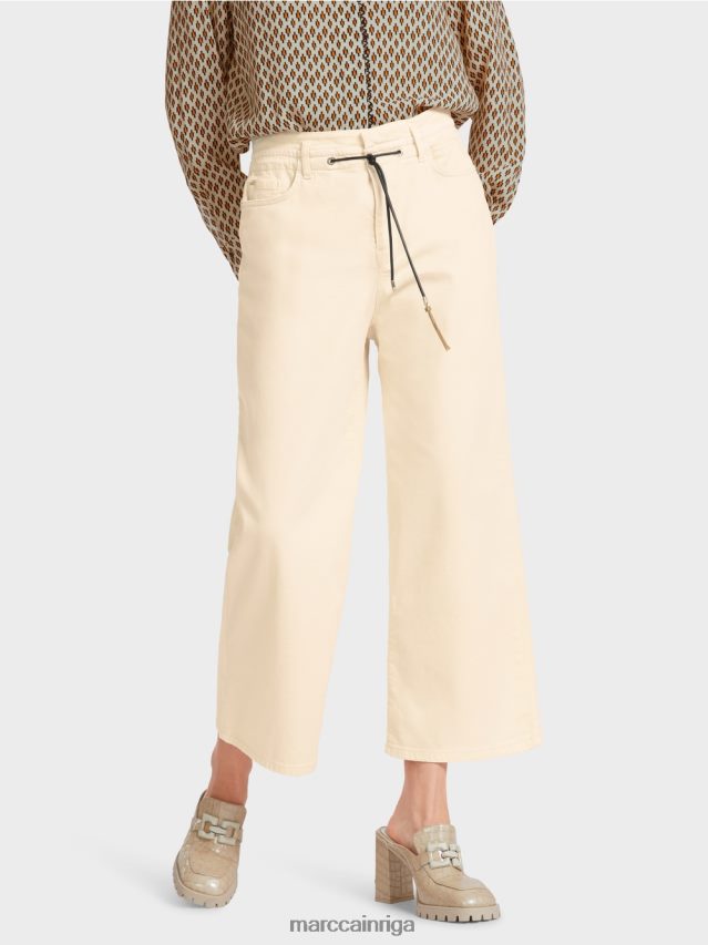 apģērbs krēms VRBHXD792 Marc Cain \"pārdomājiet kopā\" ​​piecu kabatu džinsus