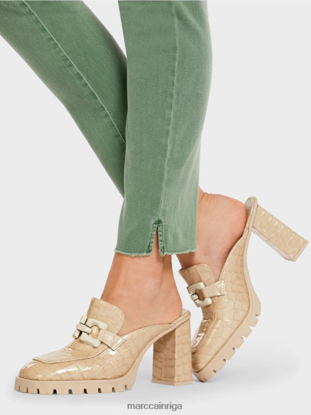 apģērbs sūnu zaļa VRBHXD829 Marc Cain krāsaini \"rethink together\" džinsi