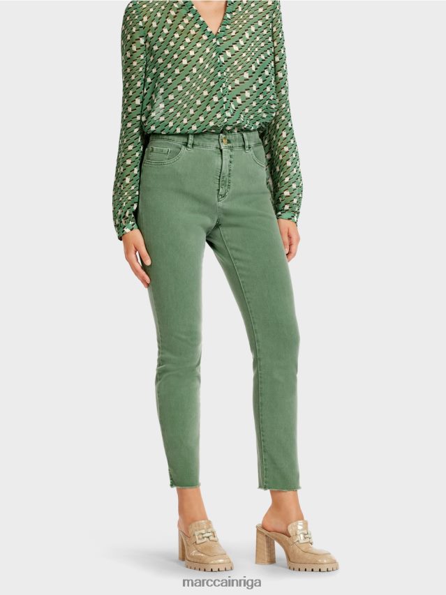 apģērbs sūnu zaļa VRBHXD829 Marc Cain krāsaini \"rethink together\" džinsi