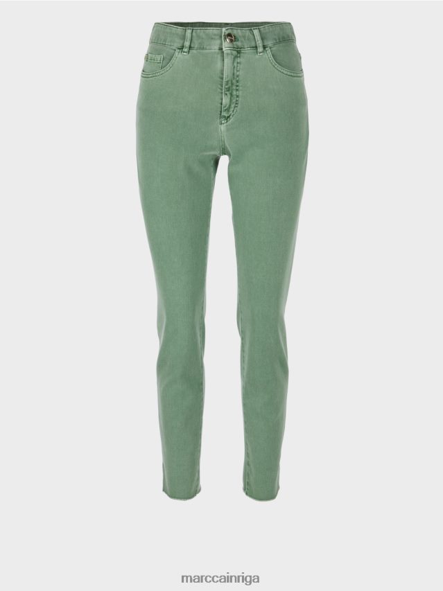 apģērbs sūnu zaļa VRBHXD829 Marc Cain krāsaini \"rethink together\" džinsi