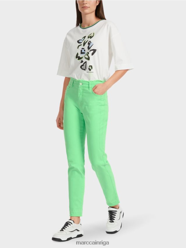 apģērbs spilgti šokējoši zaļš VRBHXD758 Marc Cain "pārdomāt kopā" ​​džinsi silea