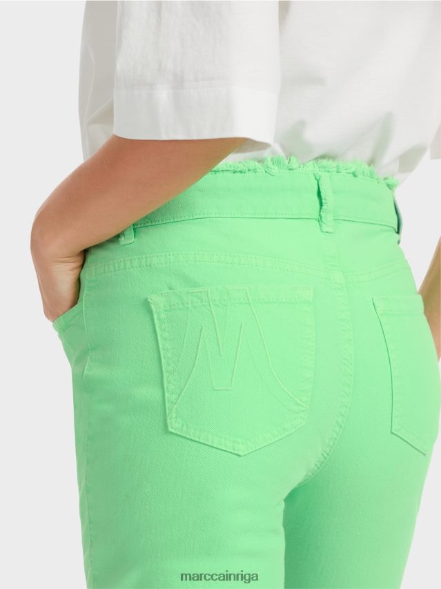 apģērbs spilgti šokējoši zaļš VRBHXD758 Marc Cain \"pārdomāt kopā\" ​​džinsi silea