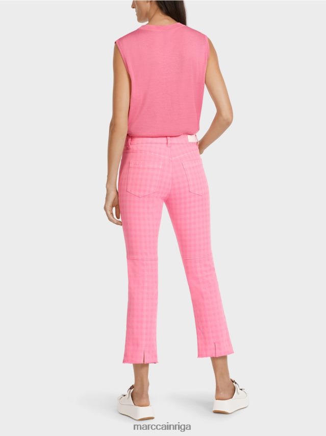 apģērbs spilgti rozā VRBHXD806 Marc Cain \"pārdomājiet kopā\" ​​krāsainos džinsus