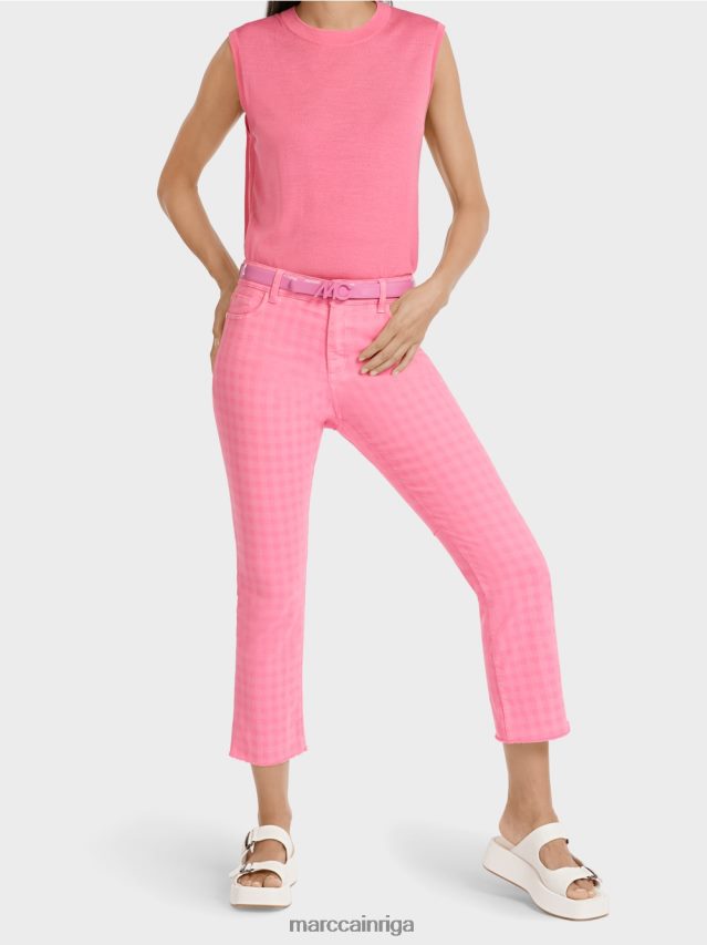 apģērbs spilgti rozā VRBHXD806 Marc Cain \"pārdomājiet kopā\" ​​krāsainos džinsus