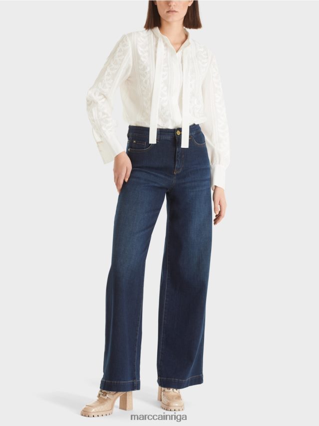 apģērbs vintage indigo VRBHXD784 Marc Cain warri "rethink together" džinsi