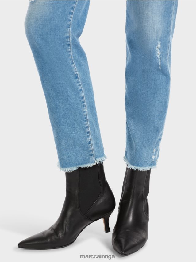 apģērbs vintage zils VRBHXD748 Marc Cain fyli džinsi ar iznīcinātiem efektiem