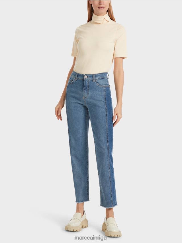 apģērbs vintage zils VRBHXD754 Marc Cain fyli džinsi savārstījuma dizainā