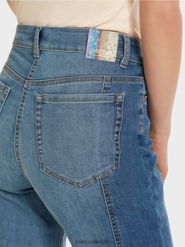 apģērbs vintage zils VRBHXD754 Marc Cain fyli džinsi savārstījuma dizainā