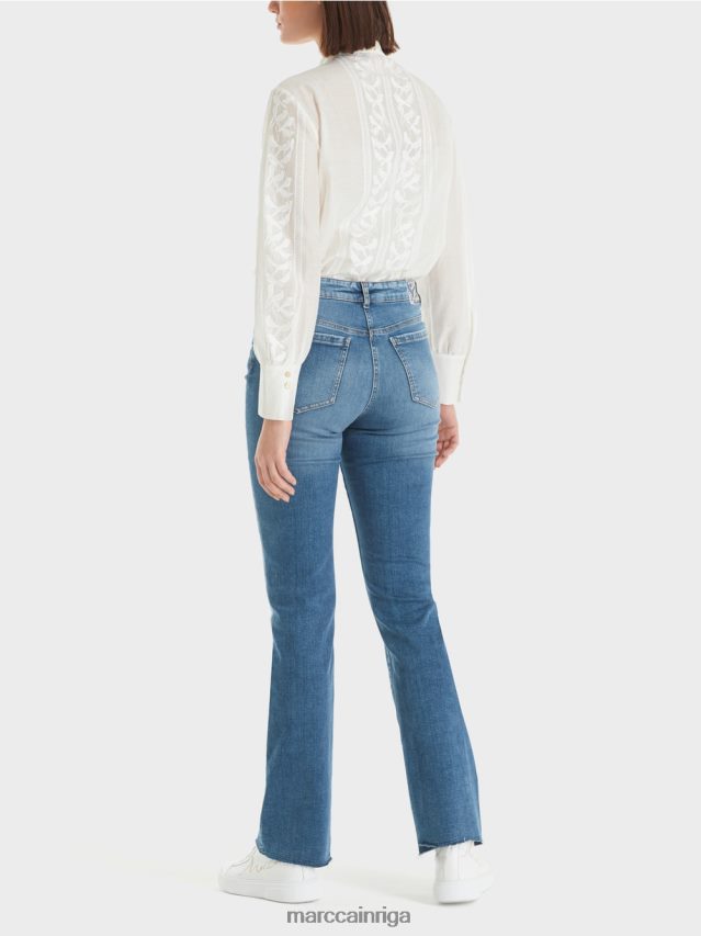 apģērbs vintage zils VRBHXD778 Marc Cain faro \"rethink together\" džinsi