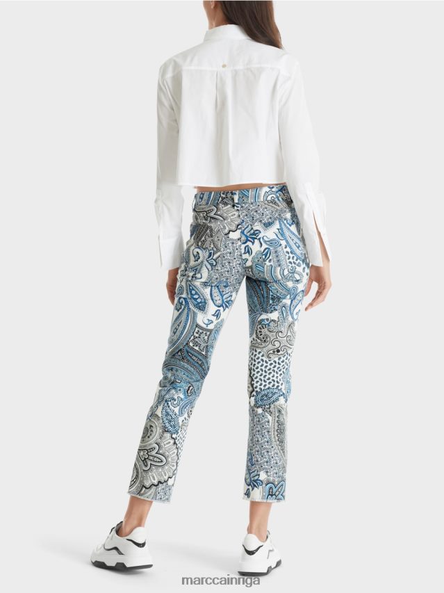 apģērbs vintage zils VRBHXD782 Marc Cain sikar \"rethink together\" džinsi