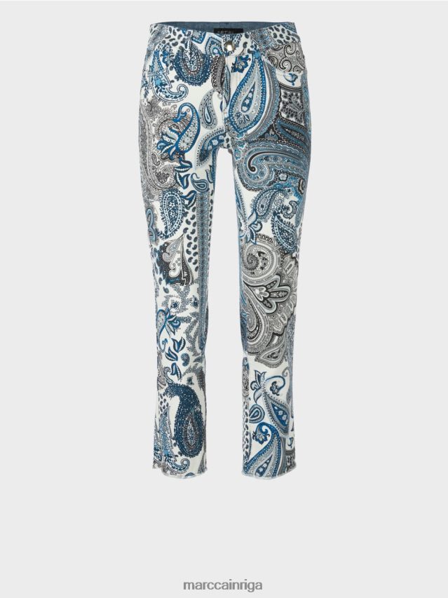 apģērbs vintage zils VRBHXD782 Marc Cain sikar \"rethink together\" džinsi