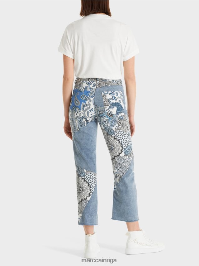 apģērbs vintage zils VRBHXD788 Marc Cain fyli \"pārdomāt kopā\" ​​džinsi