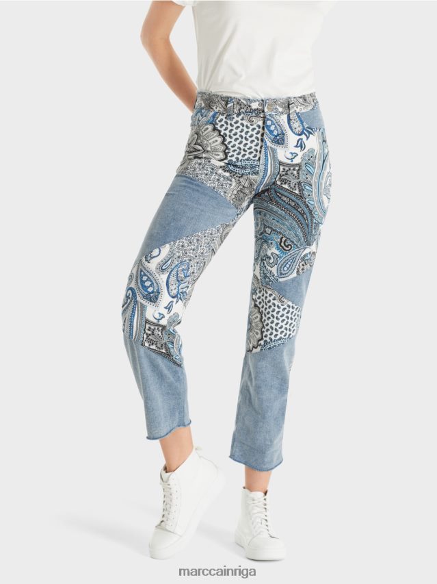 apģērbs vintage zils VRBHXD788 Marc Cain fyli \"pārdomāt kopā\" ​​džinsi