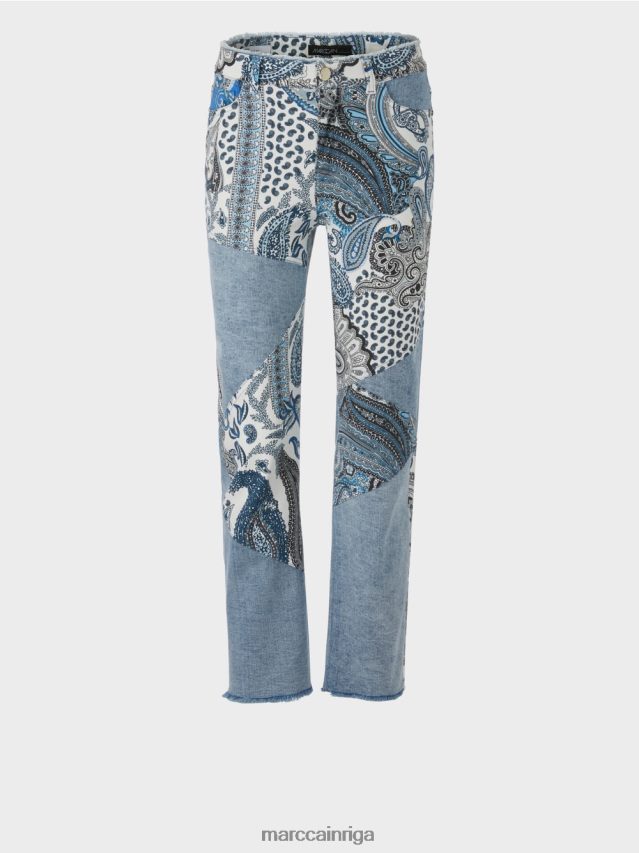 apģērbs vintage zils VRBHXD788 Marc Cain fyli \"pārdomāt kopā\" ​​džinsi