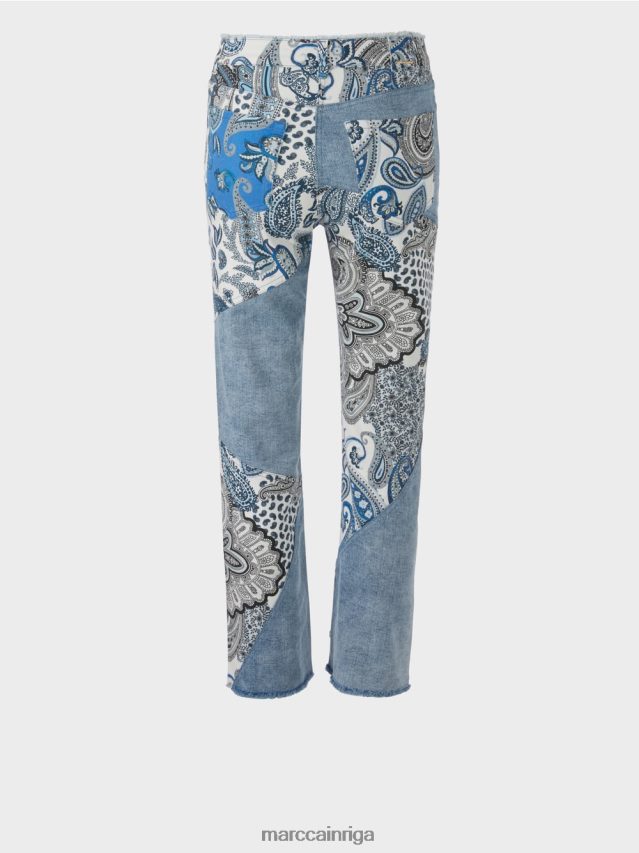 apģērbs vintage zils VRBHXD788 Marc Cain fyli \"pārdomāt kopā\" ​​džinsi