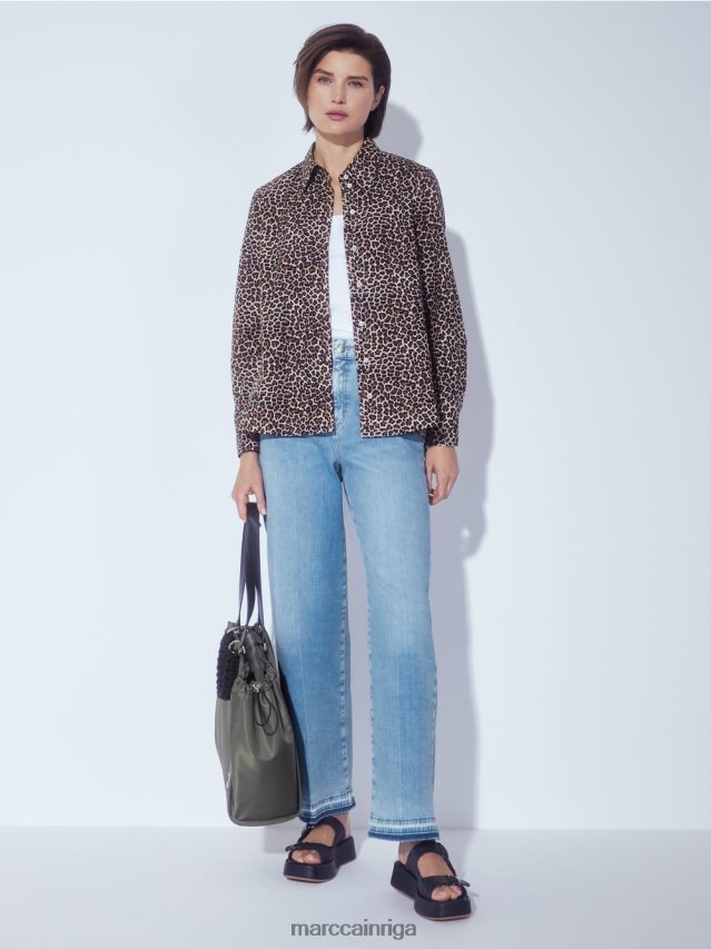 apģērbs vintage zils VRBHXD808 Marc Cain \"pārdomājiet kopā\" ​​džinsus