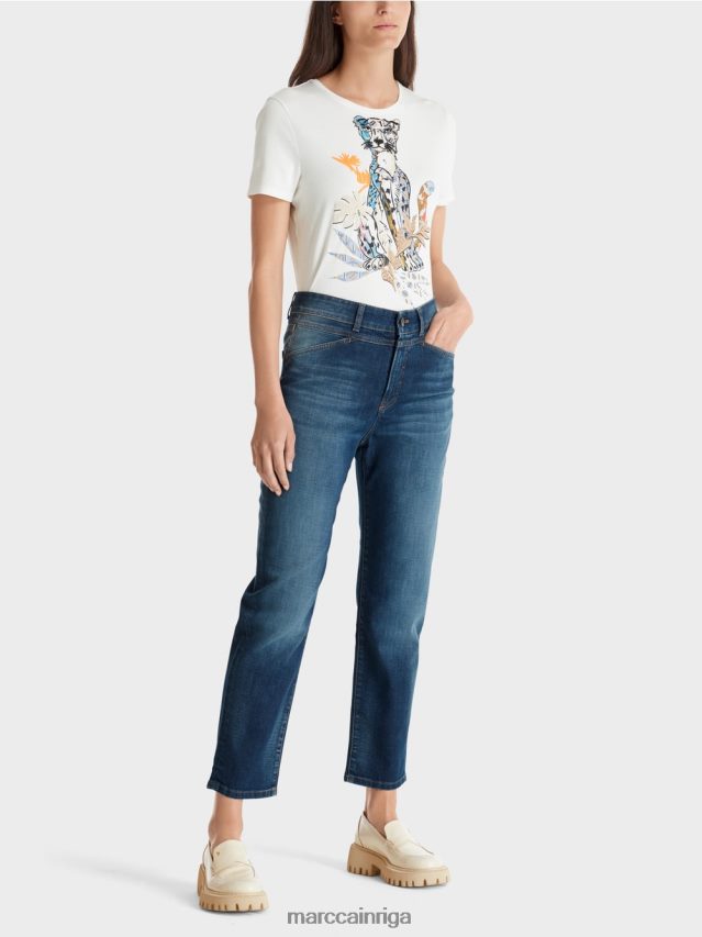 apģērbs zils džinss VRBHXD779 Marc Cain riad "pārdomāt kopā" ​​džinsi