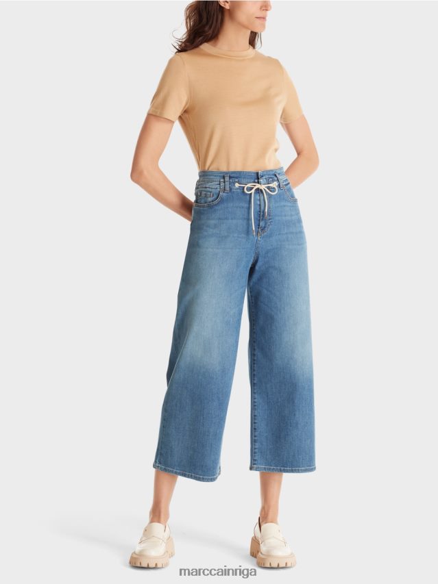 apģērbs zils džinss VRBHXD787 Marc Cain wylie džinsi ar auklu