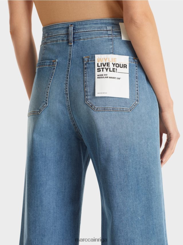 apģērbs zils džinss VRBHXD787 Marc Cain wylie džinsi ar auklu
