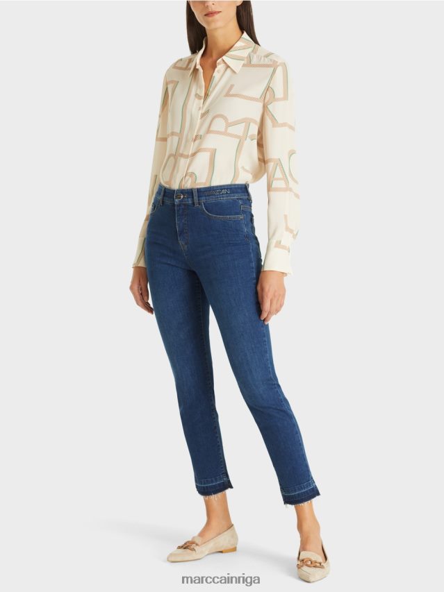 apģērbs zils džinss VRBHXD814 Marc Cain silea "pārdomāt kopā" ​​džinsi