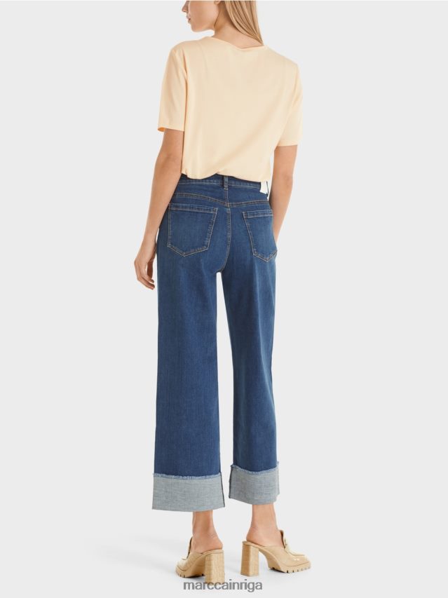 apģērbs zils džinss VRBHXD826 Marc Cain \"pārdomāt kopā\" ​​džinsi fes