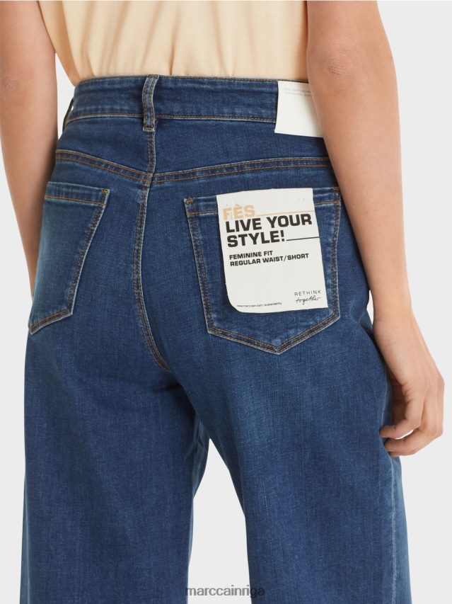 apģērbs zils džinss VRBHXD826 Marc Cain \"pārdomāt kopā\" ​​džinsi fes