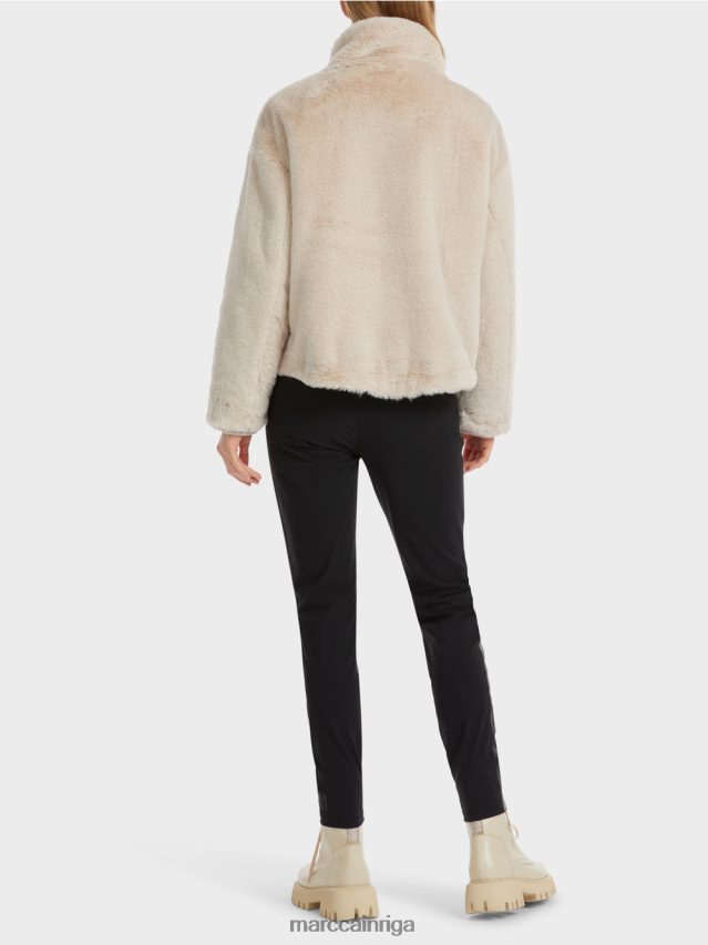 apģērbs Mandeļu piens VRBHXD316 Marc Cain jaka no jautras kažokādas